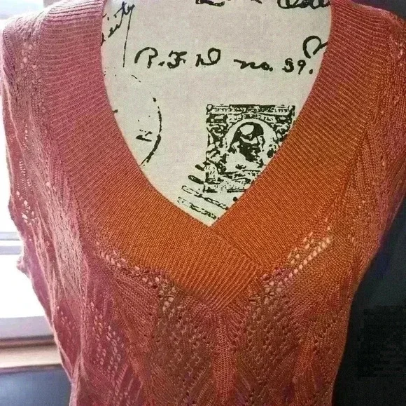 Faded Glory Womans Coral Amber Sleeveless Top Size XL (16-18) - Picture 5 of 12